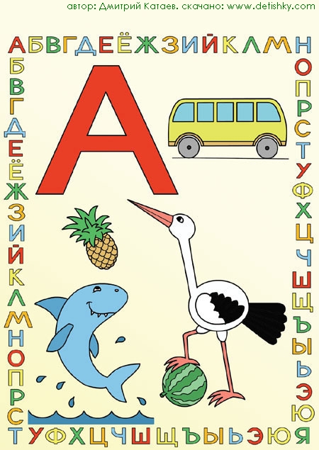 Русский алфавит в картинках